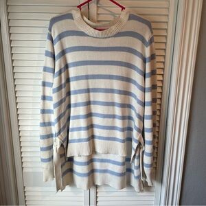 Légoe Heritage Blue and White Knit Maternnity Sweater